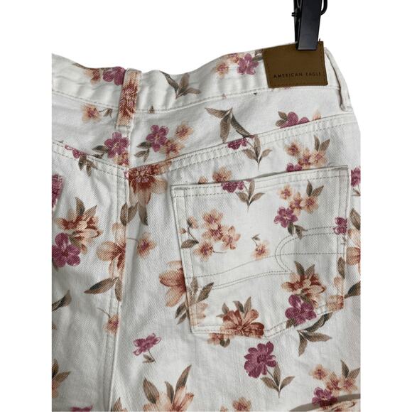 American Eagle Modest SZ 8 Mom Tumblr Floral Core Bloom Fairy Jeans - Picture 7 of 7